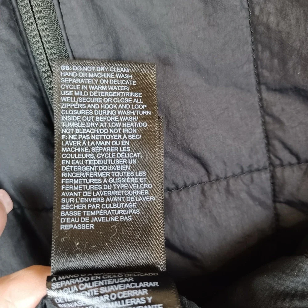 The North Face Harway Quilted Jacket Full Zip Men's Med Black Insulated Full Zip